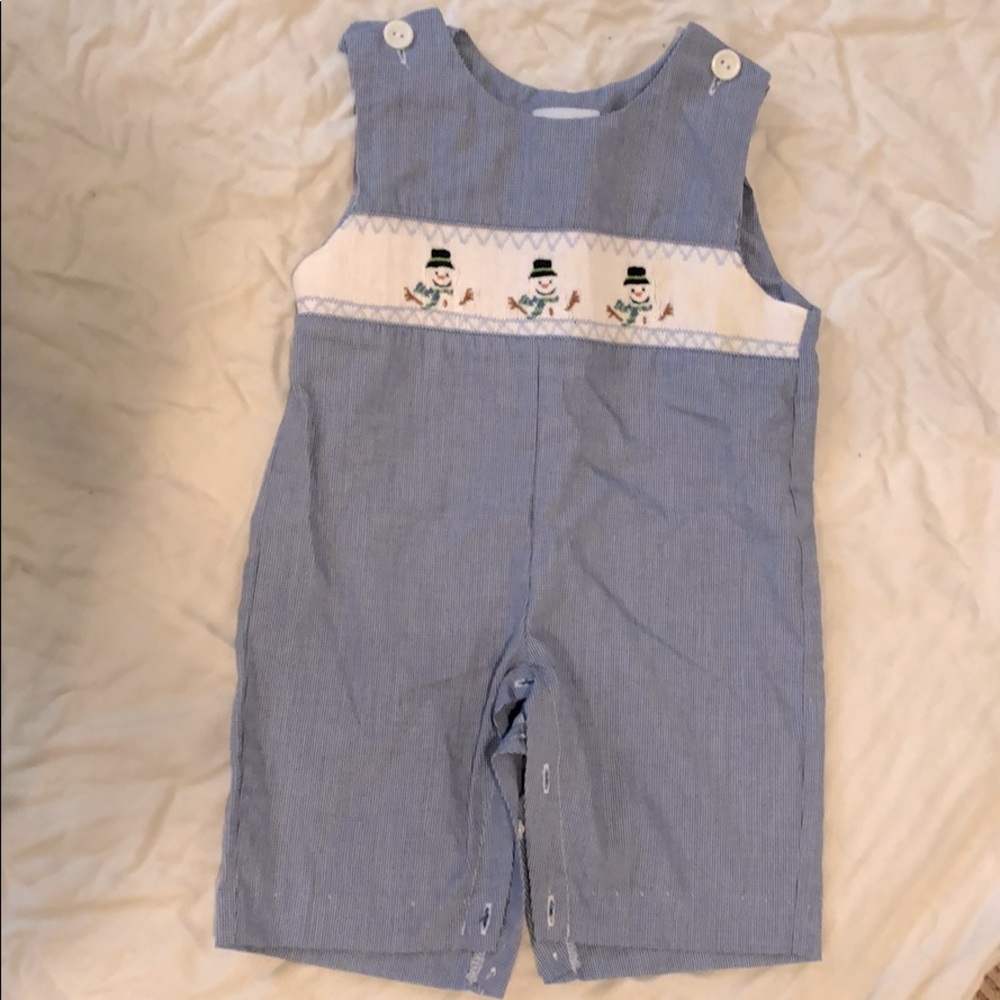 Vive la fete snowman romper/bodysuit